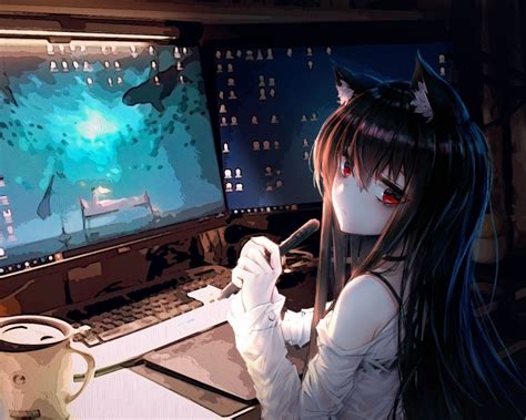 Gamer Girl Anime Wallpaper PC