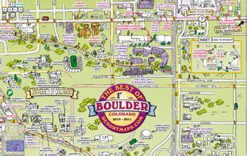 downtown boulder map. | Bouldering, Trip planning, Colorado travel