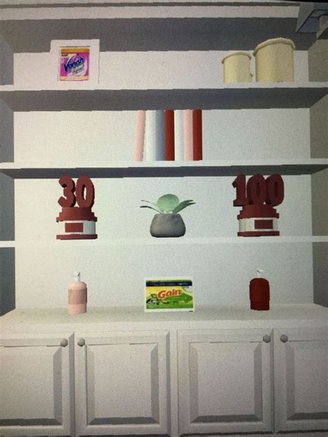 Bloxburg Laundry Room Shelf | Laundry room shelves, Room shelves, Shelves