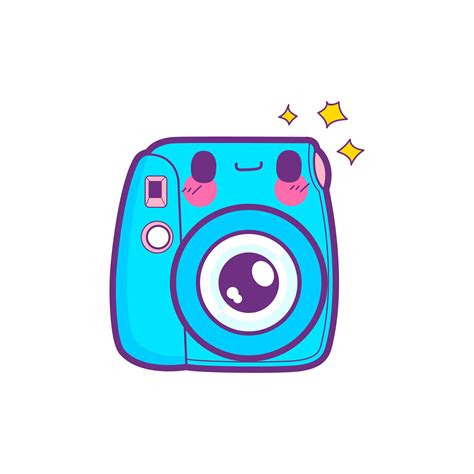 cute camera sticker emoticon 485694 Vector Art at Vecteezy