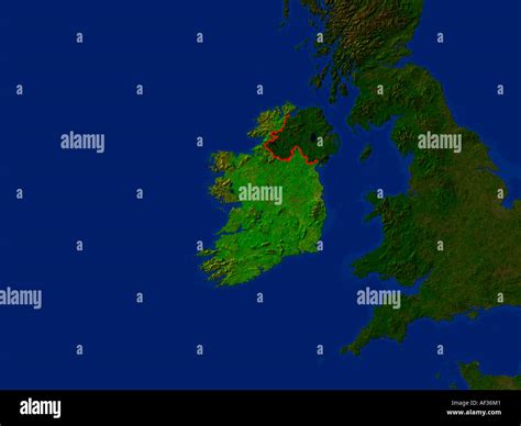 Ireland aerial map hi-res stock photography and images - Alamy