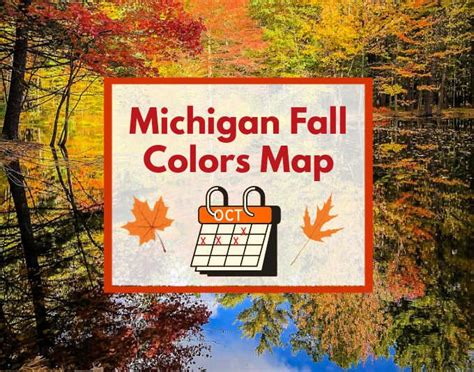 2022 Michigan Fall Color Map UPDATED | Peak Fall Colors in Michigan in ...