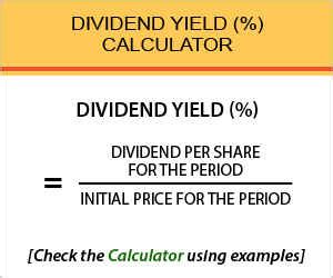 Dividend Yield (Stock) Calculator - Find Formula, Check Example & more