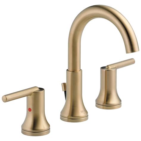 Shop Delta Trinsic Champagne Bronze 2-Handle Widespread WaterSense ...