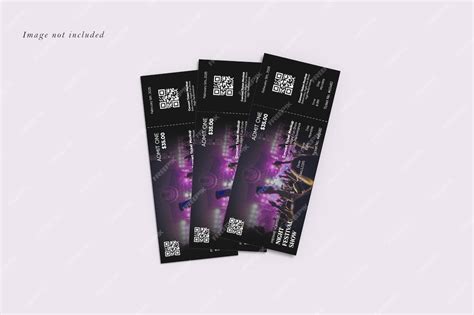 Premium PSD | Concert ticket mockup