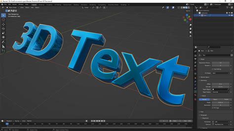 Blender 3D text tutorial