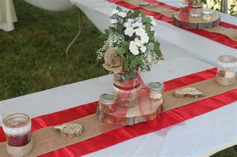 Rustic Mason Jar Centerpieces