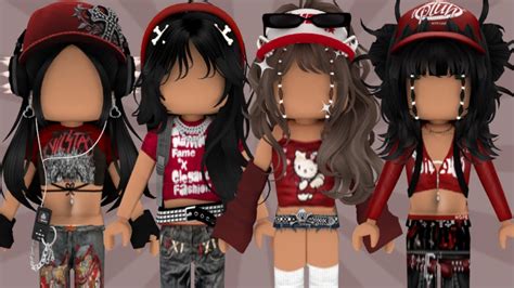 20 red y2k roblox outfits w/ CODES & LINKS | coziivibes ♡ - YouTube