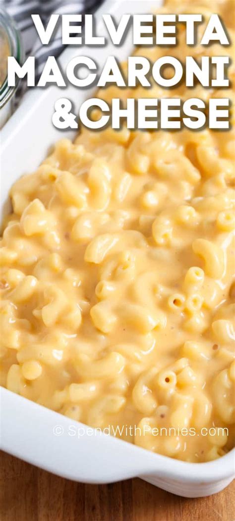 This Velveeta mac and cheese is an easy homemade recipe. Macaroni is stirred into this creamy ...