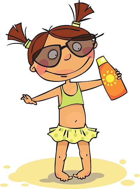 Royalty Free Sunscreen Child Clip Art, Vector Images & Illustrations - iStock