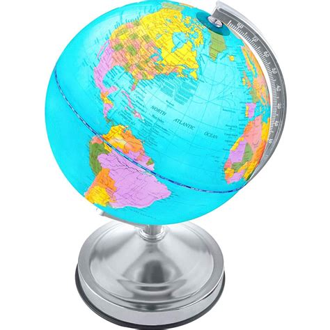 Illuminated Kids Globe with Stand – Educational Learning Toy with Detailed World Map and LED ...