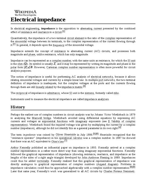 Electrical Impedance | PDF | Electrical Impedance | Inductor