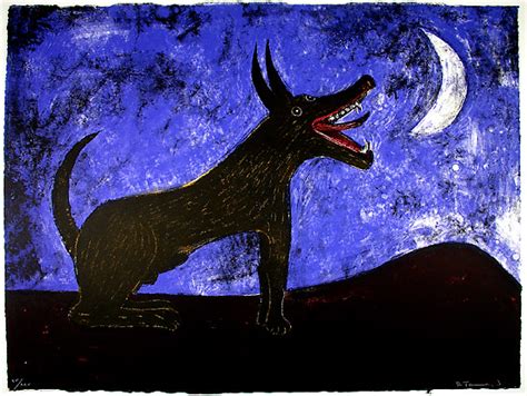 Moon Dog, 1973 - Rufino Tamayo - WikiArt.org