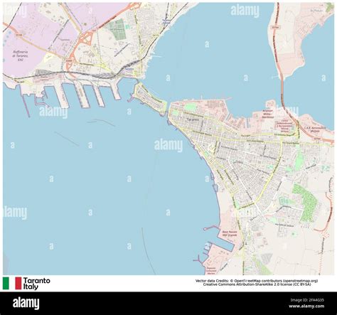 Taranto map vector hi-res stock photography and images - Alamy