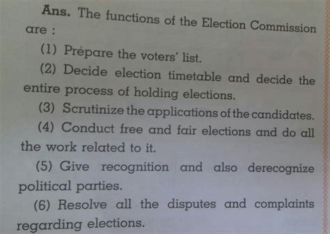 what are the functions of election commission of india - Brainly.in