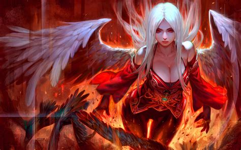 Female with wings illustration, fantasy art, angel HD wallpaper | Wallpaper Flare