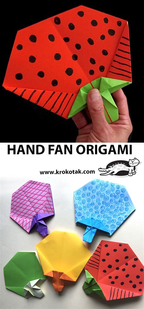 krokotak | HAND FAN ORIGAMI