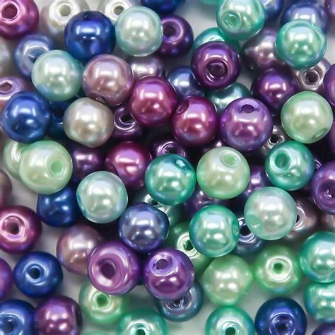 Wholesale Beads Bulk Beads 6mm Glass Pearls 6mm Beads Assorted | Etsy