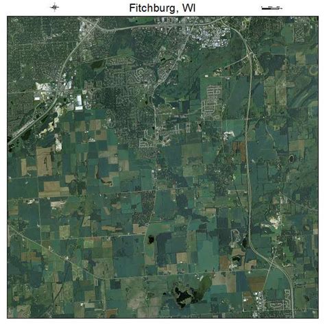 Aerial Photography Map of Fitchburg, WI Wisconsin