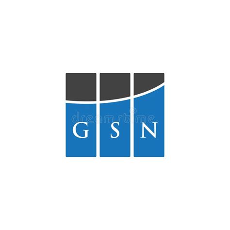 GSN Letter Logo Design on WHITE Background. GSN Creative Initials Letter Logo Concept. GSN ...