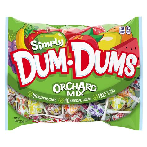 Simply Dum-Dums Orchard Mix Lollipops Bag,14 Oz - Walmart.com