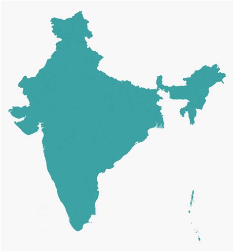 India Map Transparent Background - Map Of India Outline Png, Png ...