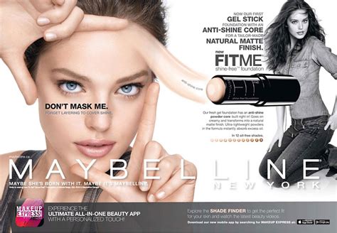 Emily Didonato for Maybelline New York Fitme Anti Shine Stick