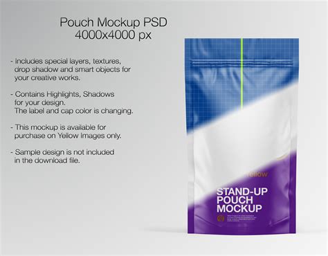 Stand-up Pouch Mockup PSD on Behance