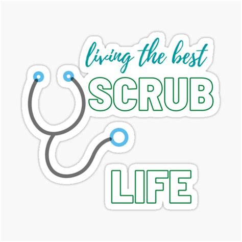 "Scrub Techs" Sticker for Sale by sharrohi | Redbubble