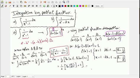 Integration by partial fractions (2 Exercises) - YouTube