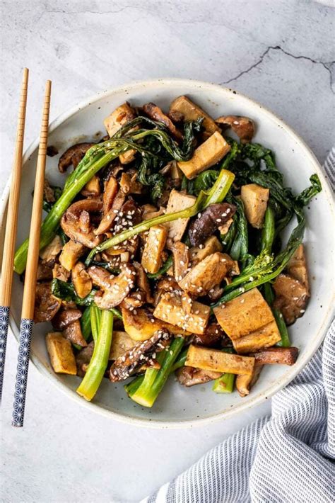 Tofu and Mushroom Stir Fry - Ahead of Thyme