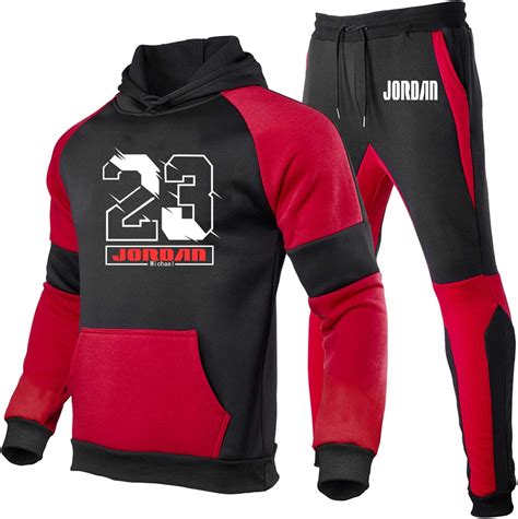 Jordan 23 Men Tracksuit Sets Fashion 2 Piece Sets Hoodies+Pants,Men's ...