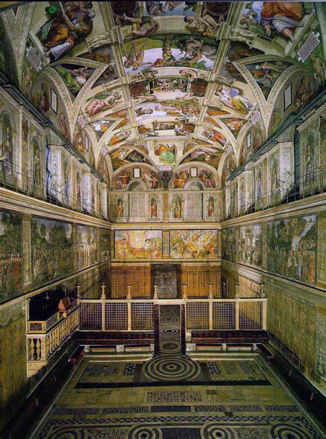 interior de la capilla sixtina - Viajar a Italia