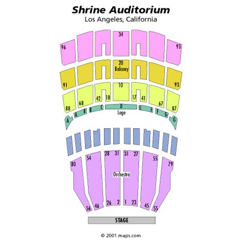 Shrine Auditorium Seating Chart View – Two Birds Home