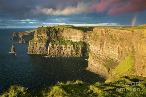 Sunset over Cliffs of Moher Photograph by Brian Jannsen - Fine Art America