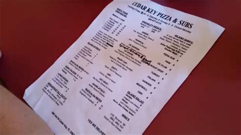 Cedar Key Pizza Menu, Reviews and Photos - Corner 2nd & D, Cedar Key, FL , Cedar Key