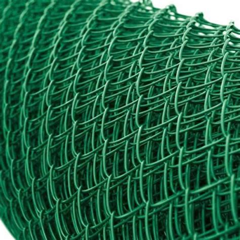 PVC coated Galvanized Chain Link Fencing Green 4' x 45' x 10