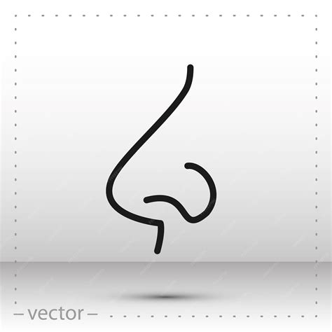 Premium Vector | Nose vector icon