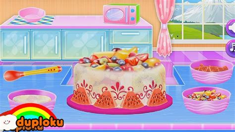 Game Memasak Kue Es Krim Fruity Ice Cream Cake - Game Review Duploku - YouTube