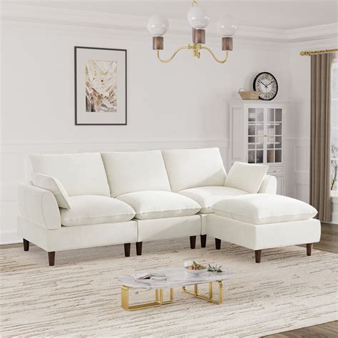 Better Homes & Gardens Modular Sectional Sofa with Storage Ottoman ...