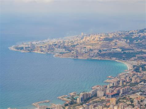 Aerial View of Harissa, Lebanon Stock Image - Image of beyrouth, high: 139188279