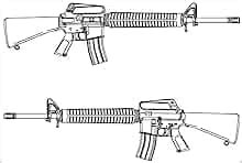 TM 9-1005-319-10(1998)RIFLE, 5.56MM, M16A2 W/E.M16A3.M16A4, CARBINE, 5.56MM, M4 W/E.M4A1: Amazon ...