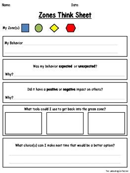 Worksheet : Zones Of Regulation Printables. Page. Book. Simple.