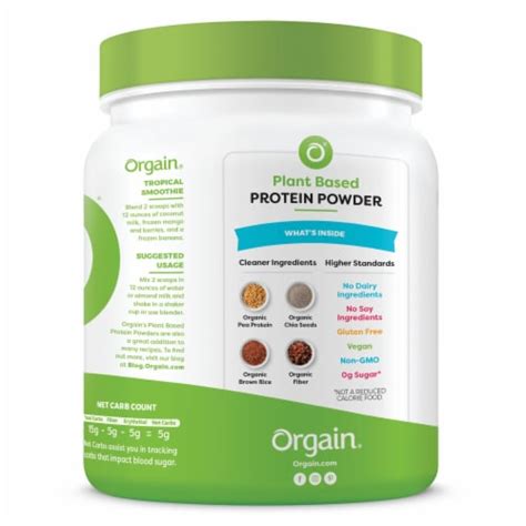 Orgain® Sweet Vanilla Bean Organic Protein™ Powder, 16.3 oz - Kroger