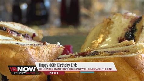 Fool's Gold Loaf sandwich to celebrate Elvis Presley's 80th birthday at Nick's Cafe - YouTube