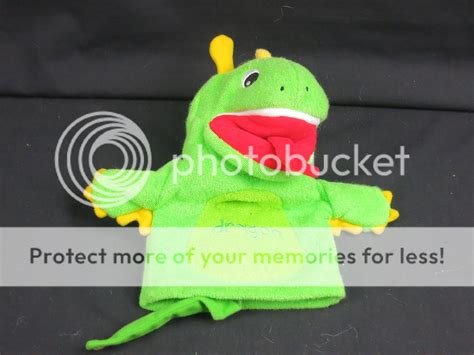 LEGENDS LORE BABY EINSTEIN BARD GREEN DRAGON PLUSH HAND PUPPET PRE ...