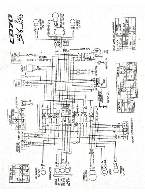 Honda CD 70 Wiring Diagram | PDF