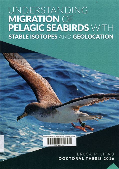 Understanding migration of pelagic seabirds with stable isotopes and geolocation = Entendre la ...