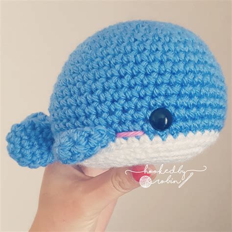 Amigurumi Crochet Whale Pattern — Hooked by Robin