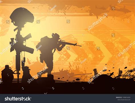 Ilustración de vectores militares, antecedentes del: vector de stock (libre de regalías ...